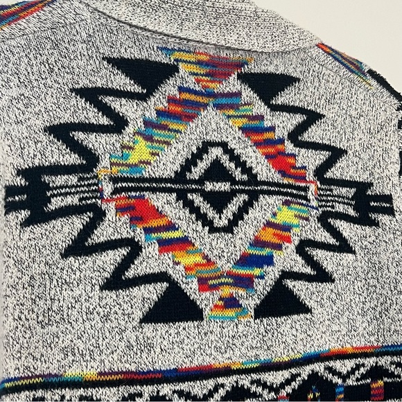 Anthropologie Northern Angel Aztec Print Open Front Cardigan 🌈 - Picture 2 of 5